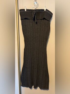 🆕 Dolls Kill DEEP THOUGHTS CABLE KNIT MAXI SKIRT size 1x